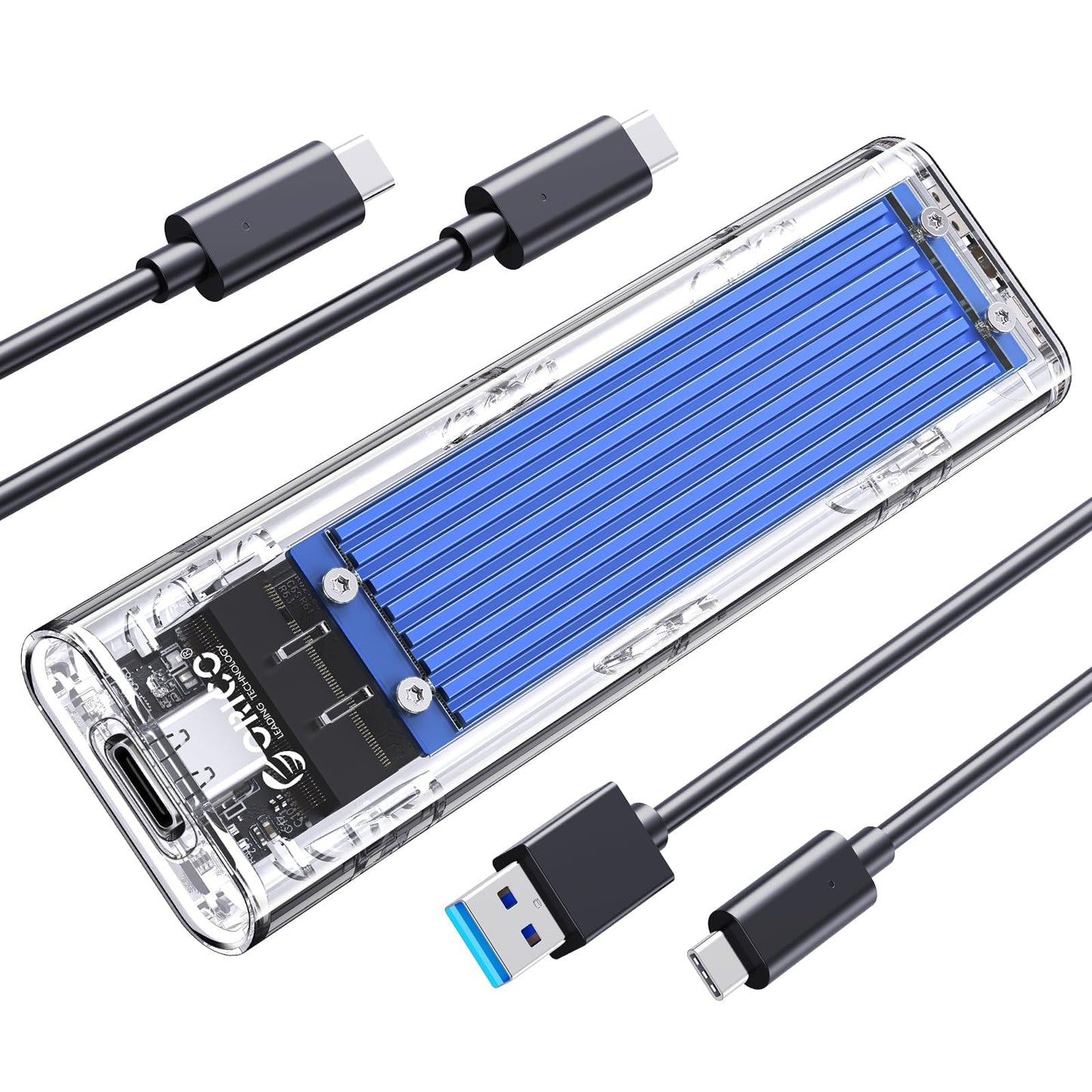 M.2 SSD EXTERNAL CASE TRANSPARENTE