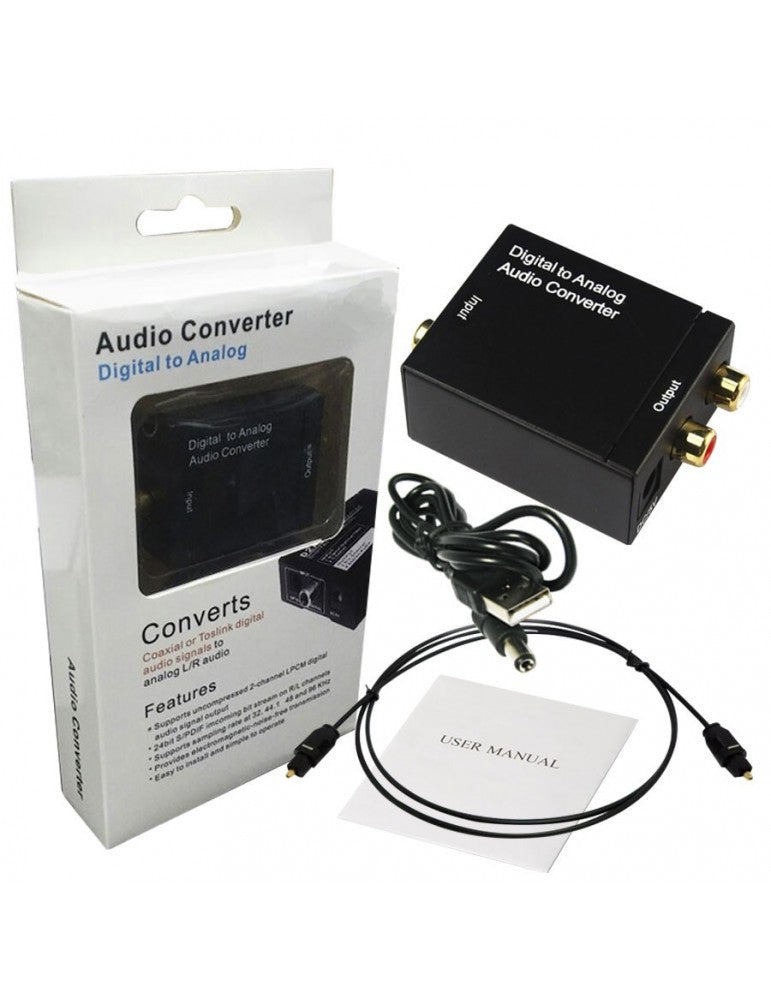 CONVERTIDOR OPTICO A RCA