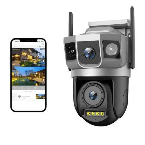 CAMARA DE SEGURIDAD WIFI 2 LENTES SC23-W