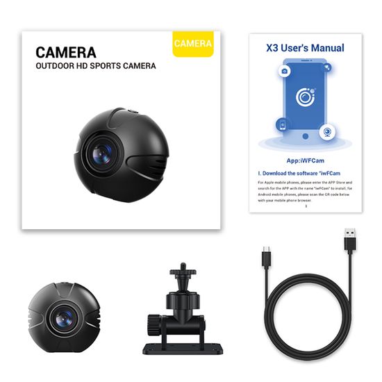 CAMARA ESPIA WIFI X3 OUTDOOR HD SPORTS