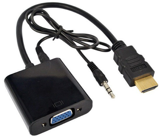 ADAPTADOR HDMI A VGA (M)+ AUX