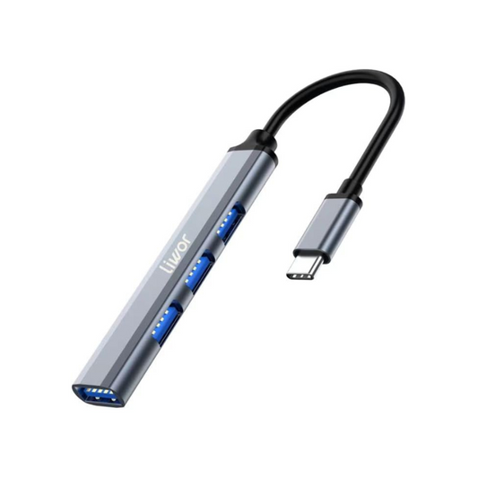 HUB TIPO C A USB 4 EN 1