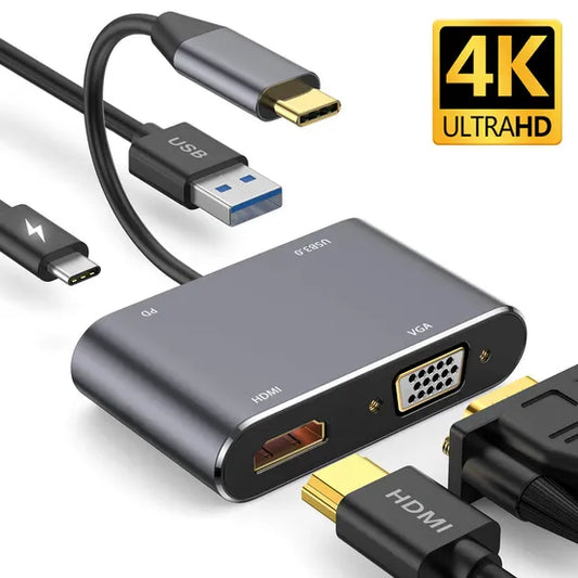 HUB TIPO C 4 EN 1