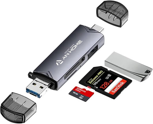 ADAPTADOR USB-C  OTG A USB/MICRO SD