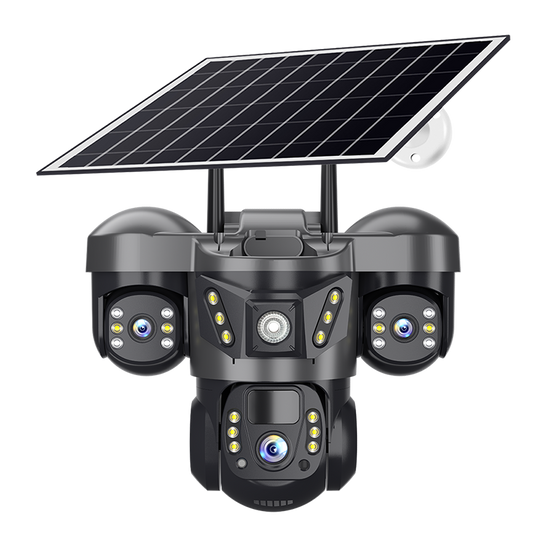 CAMARA DE SEGURIDAD SOLAR 3 LENTES 4G VTS29