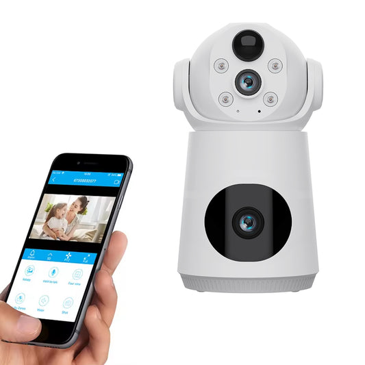 CAMARA DE SEGURIDAD WIFI INTERIOR 2 LENTES VQS003-W