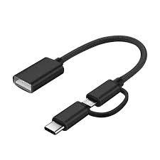 Cable OTG 2 en 1 a usb